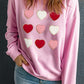 Pink Chenille Patch Sweatshirt RTS