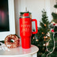 Christmas tumblers red funny