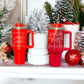 Santa's Favorite Ho Christmas Mug Gift, Oversized Red Tumblers Holiday