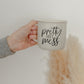 Farmhouse Coffee Bar Decorations, White Coffee Mugs With Quotes