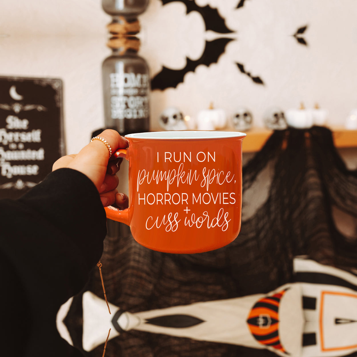 Halloween themed coffee bar mugs, Modern Halloween Gift Ideas for coffee lovers