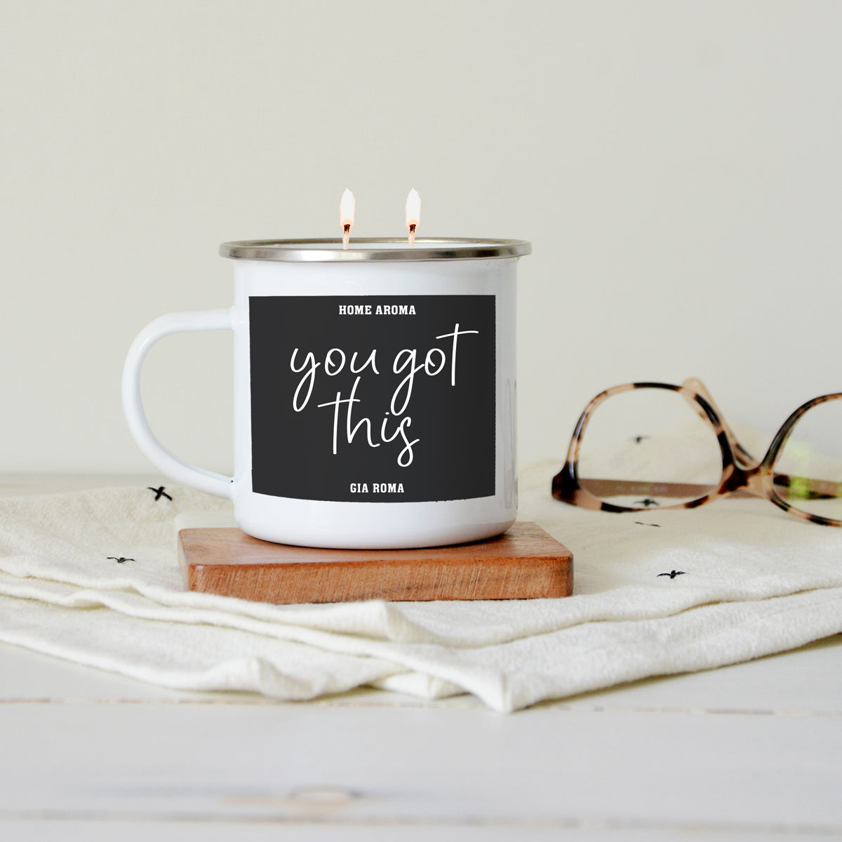 Motivational Candle Quote Mugs, you Got this mug candle gift
