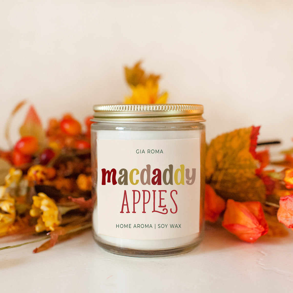 Macdaddy Apples Candle Jar for sale, Fall Scented Candles