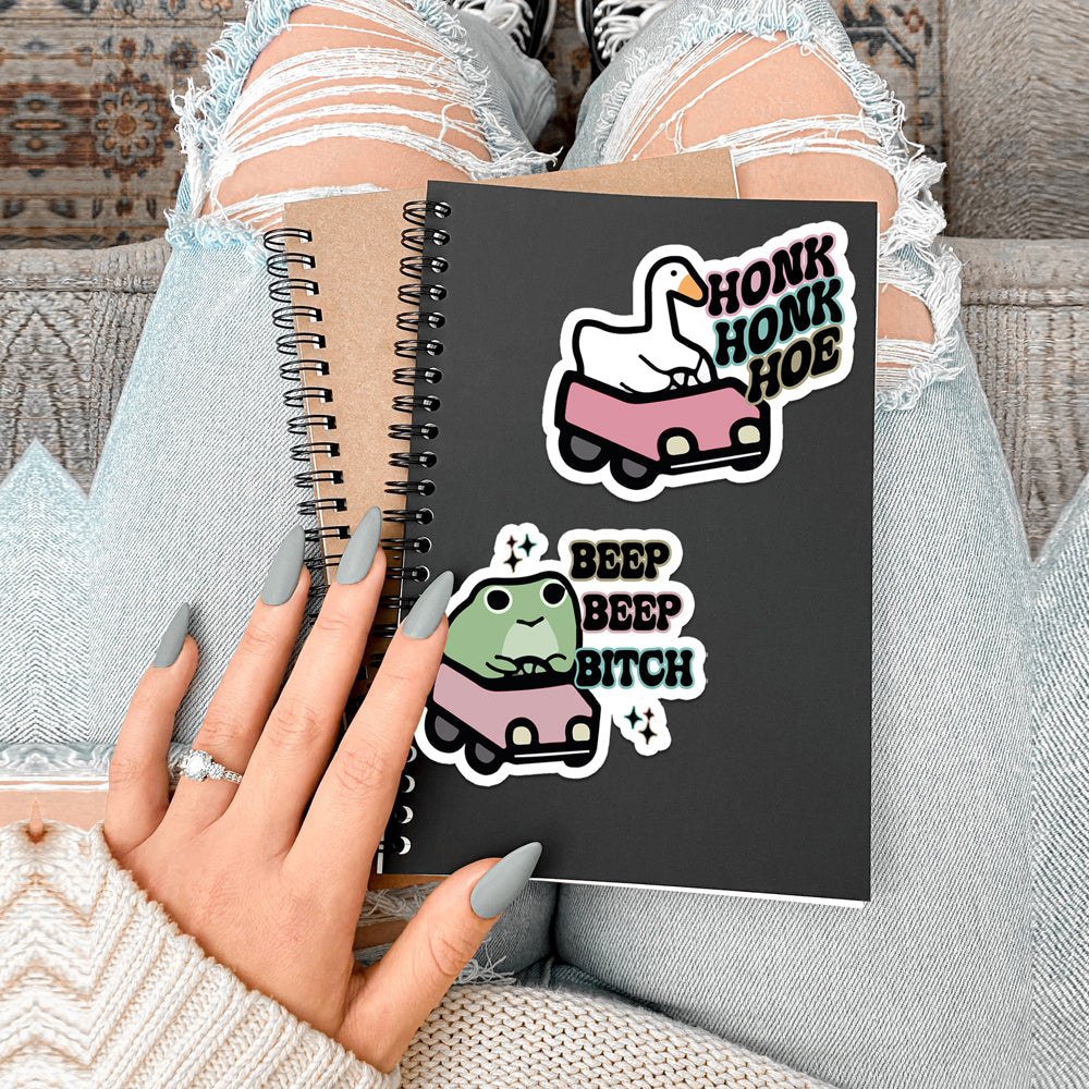 Funny sticker sets for friends or notebook, hilarious vinyl stickers