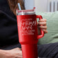 Filled with Christmas Spirit, I meant Coffee. I'm filled with coffee - Red Coffee Mug with funny quote