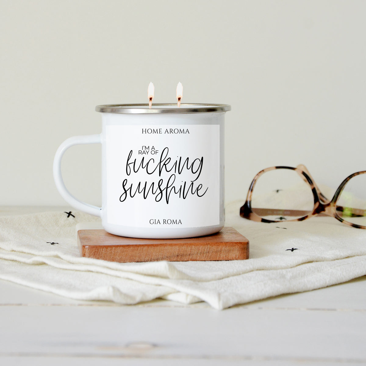 funny candle quotes, coffee mug candle