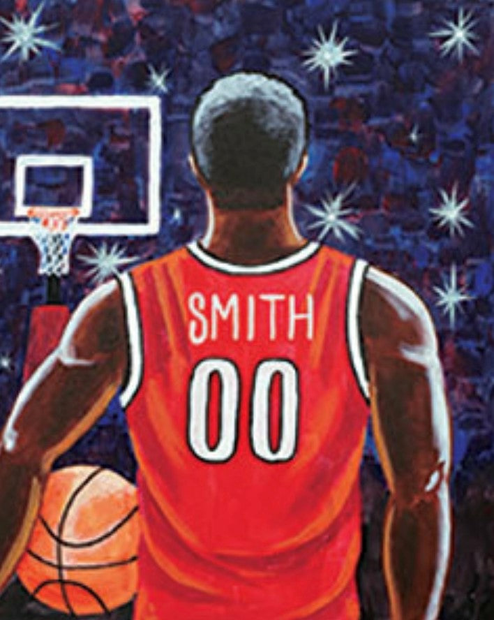 Basketball Star - Art Bayou Paint Party schedule your fun today!