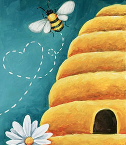 Bee Hive - Art Bayou Paint Party schedule your fun today!