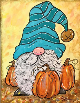 Gnome Time Like Fall - Art Bayou Paint Party schedule your fun today!