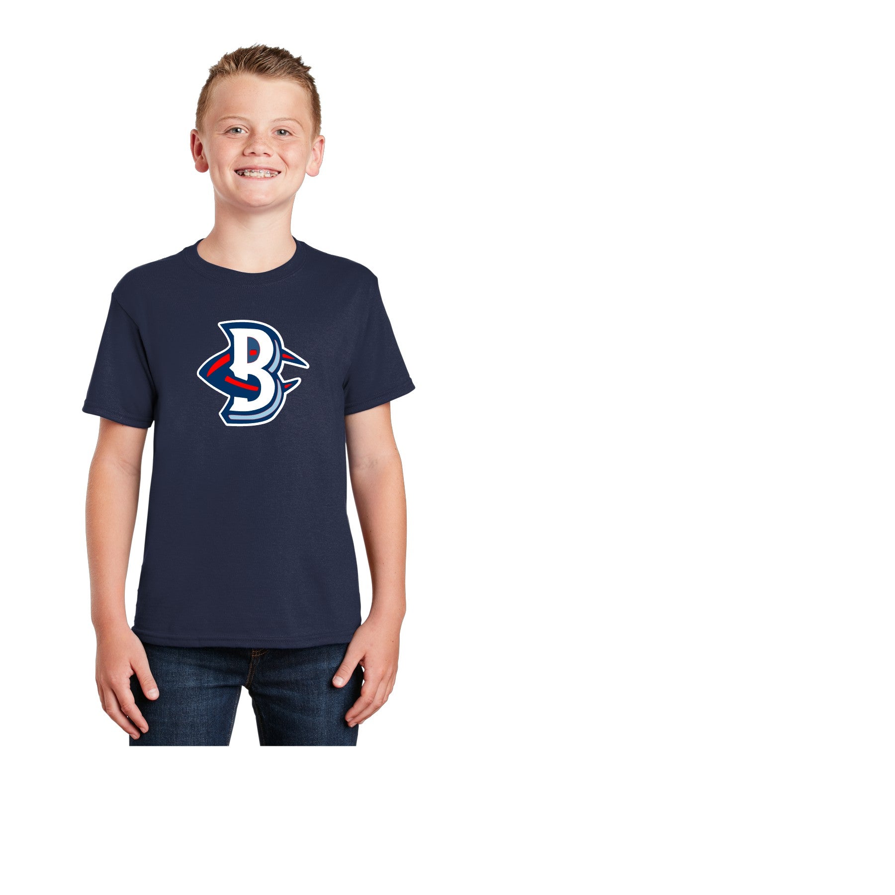 Blue Claws Baseball DryBlend Navy short-sleeve t-shirt 
