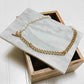 PEARLED CHAIN NECKLACE *WATERPROOF*