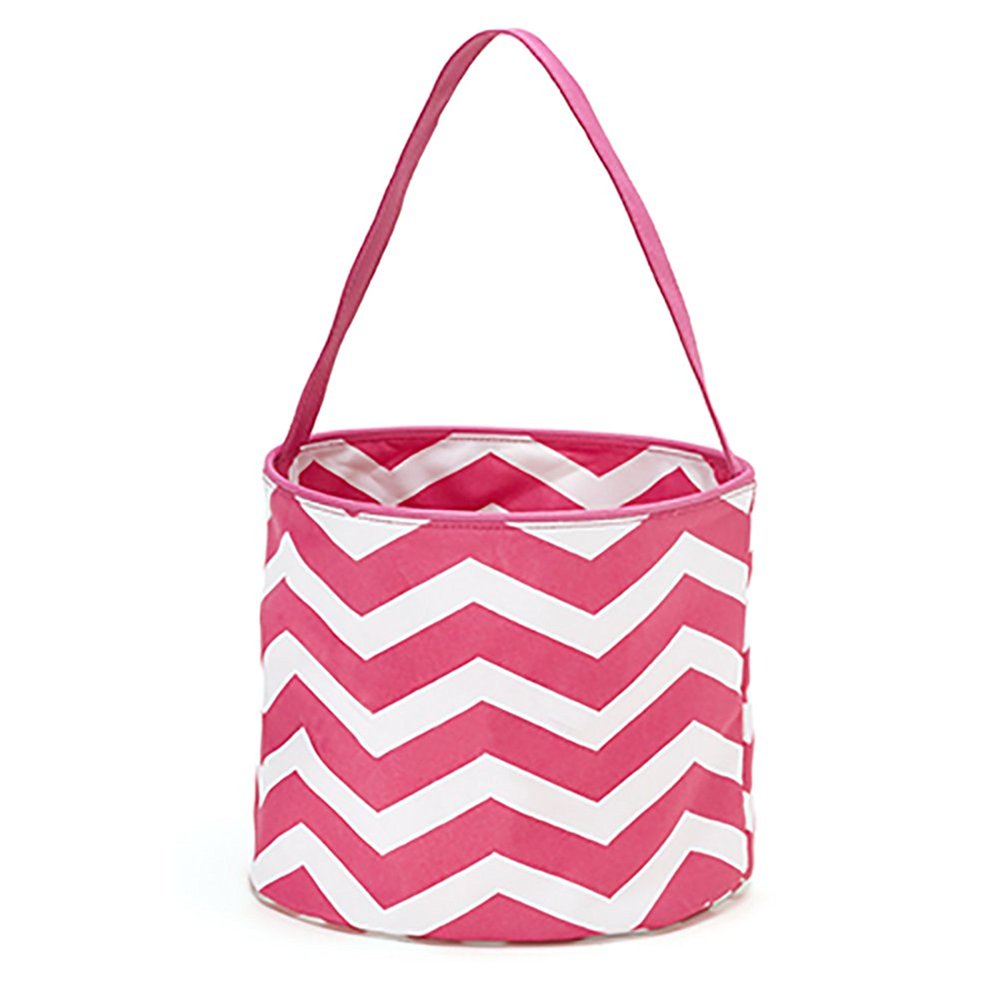 Pink Chevron Easter basket. Can be monogrammed!
