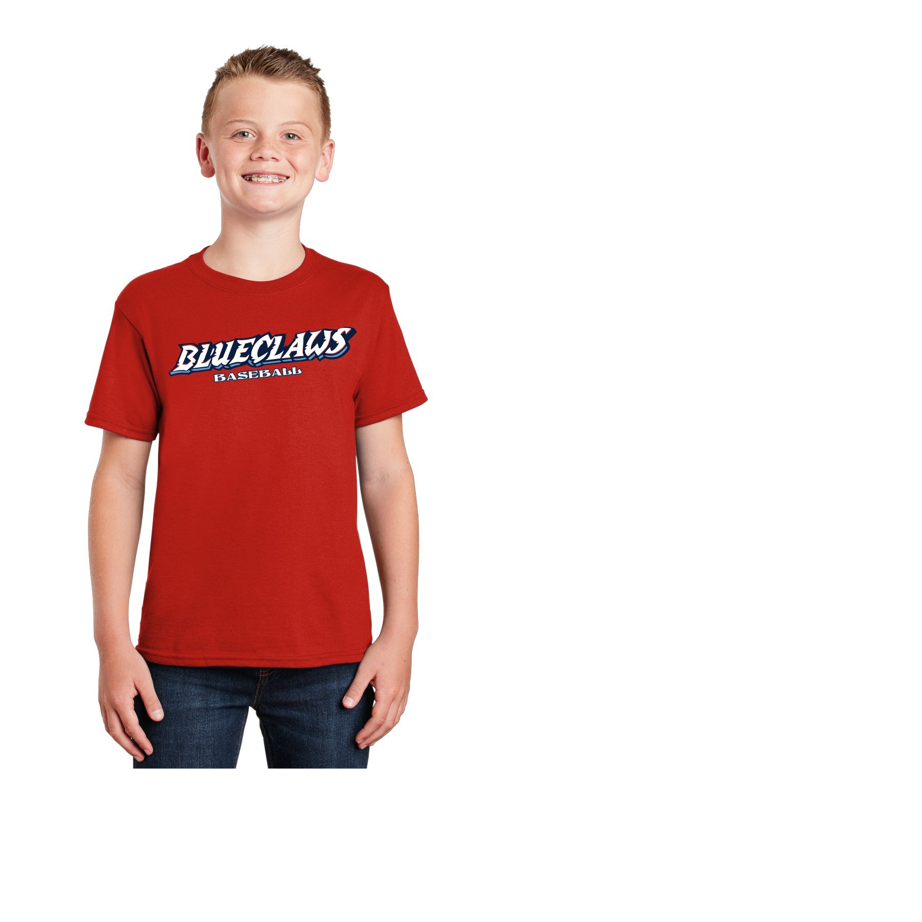 Blue Claws Baseball DryBlend Red short-sleeve t-shirt 